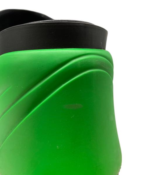 BOTTEGA VENETA（ボッテガベネタ）BOTTEGA VENETA (ボッテガベネタ) レザークロッグサンダル ブラック×グリーン サイズ:39の古着・服飾アイテム