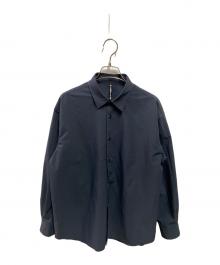 DESCENTE ALLTERRAIN（デザイント オルテライン）の古着「ソロテックス長袖シャツ」｜ネイビー