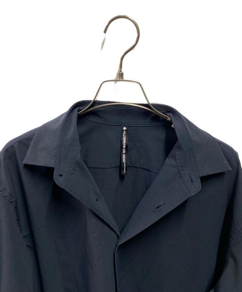 DESCENTE ALLTERRAIN（デザイント オルテライン）DESCENTE ALLTERRAIN (デザイント オルテライン) ソロテックス長袖シャツ ネイビー サイズ:Ｓの古着・服飾アイテム
