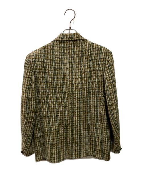 DUNN & CO（ダンアンドカンパニー）Dunn & Co (ダンアンドカンパニー) Harris Tweed (ハリスツイード) 60~70s 3Bツイードジャケット グリーン サイズ:サイズ詳細参照の古着・服飾アイテム