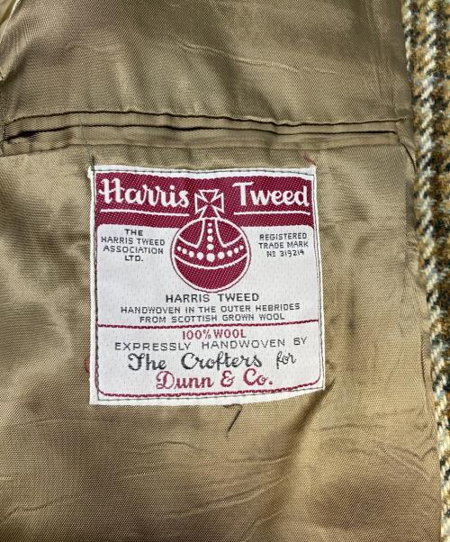 DUNN & CO（ダンアンドカンパニー）Dunn & Co (ダンアンドカンパニー) Harris Tweed (ハリスツイード) 60~70s 3Bツイードジャケット グリーン サイズ:サイズ詳細参照の古着・服飾アイテム