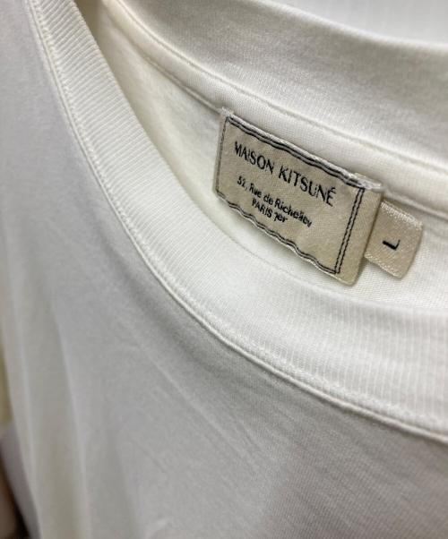 maison kitsune（メゾンキツネ）maison kitsune (メゾンキツネ) Tシャツ ホワイト サイズ:Lの古着・服飾アイテム