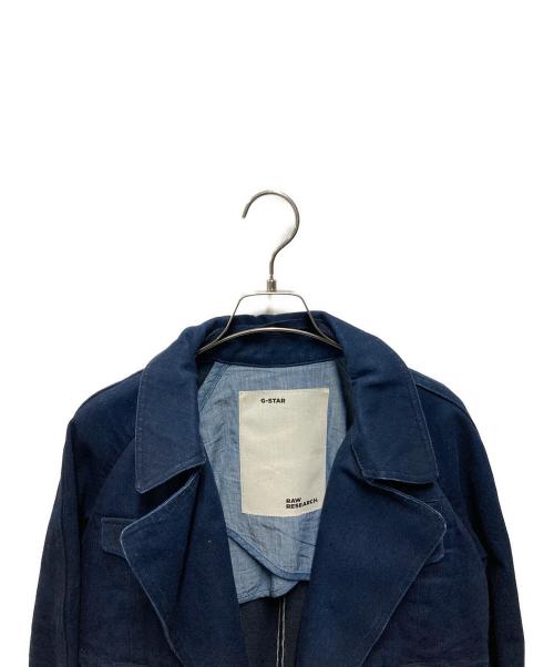 G-STAR RAW（ジースターロゥ）G-STAR RAW (ジースターロゥ) デニムトレンチコート インディゴ サイズ:ＸＳの古着・服飾アイテム