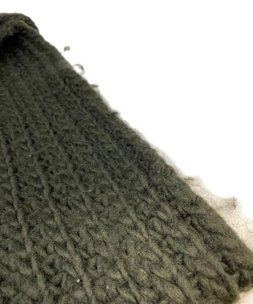 Yohji Yamamoto pour homme（ヨウジヤマモト プールオム）Yohji Yamamoto pour homme (ヨウジヤマモト プールオム) ローゲージウールマフラー グリーンの古着・服飾アイテム