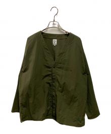 South2 West8（サウスツー ウエストエイト）の古着「V Neck Cardigan」｜オリーブ