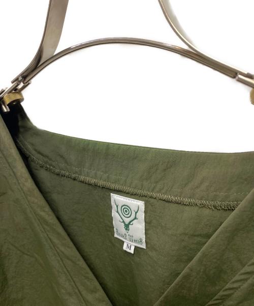 South2 West8（サウスツー ウエストエイト）South2 West8 (サウスツー ウエストエイト) V Neck Cardigan オリーブ サイズ:Ｍの古着・服飾アイテム