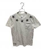 CHROME HEARTSクロムハーツ）の古着「Star Print T-Shirt スタープリントTシャツ 2212-304-0684」｜ホワイト