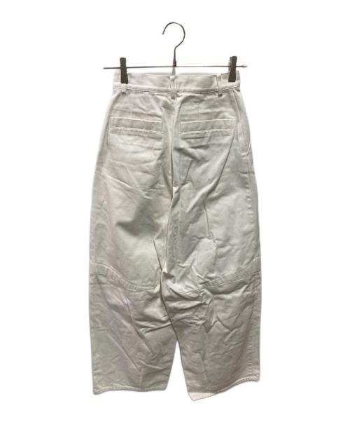 H BEAUTY&YOUTH（エイチ ビューティー&ユース）H BEAUTY&YOUTH (エイチ ビューティー&ユース) コットンツイルバレルパンツ ホワイト サイズ:Sの古着・服飾アイテム