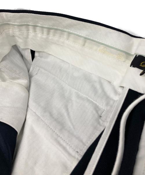 DRAWER（ドゥロワー）DRAWER (ドゥロワー) センタープレス ウールツイルパンツ ブラック サイズ:Ｍの古着・服飾アイテム