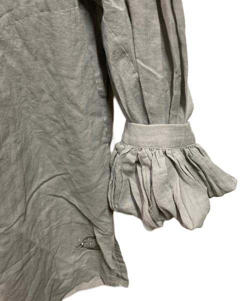 Vivienne Westwood（ヴィヴィアンウエストウッド）Vivienne Westwood (ヴィヴィアンウエストウッド) バルーンスリーブシャツ グレー サイズ:38の古着・服飾アイテム