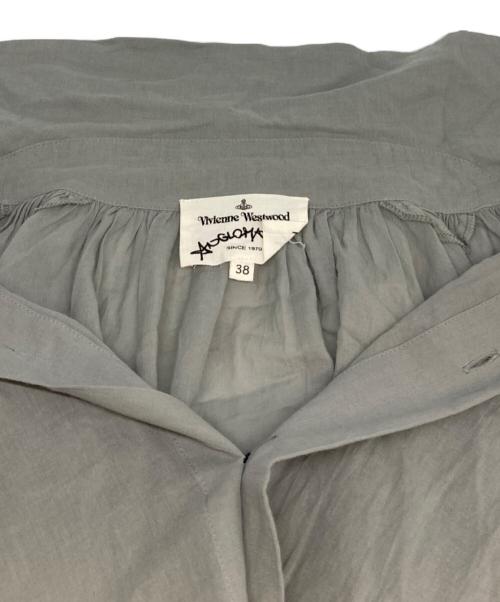 Vivienne Westwood（ヴィヴィアンウエストウッド）Vivienne Westwood (ヴィヴィアンウエストウッド) バルーンスリーブシャツ グレー サイズ:38の古着・服飾アイテム