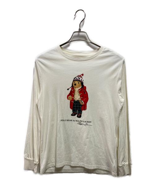POLO RALPH LAUREN（ポロ・ラルフローレン）POLO RALPH LAUREN (ポロ・ラルフローレン) ポロベアTシャツ ホワイト サイズ:ｌの古着・服飾アイテム