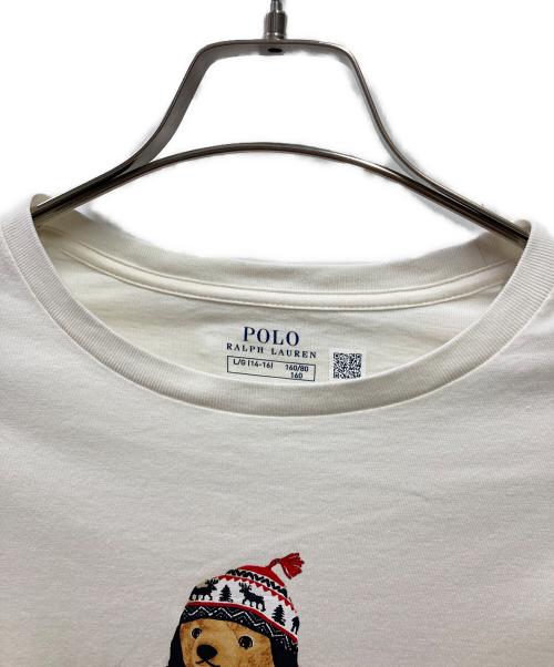 POLO RALPH LAUREN（ポロ・ラルフローレン）POLO RALPH LAUREN (ポロ・ラルフローレン) ポロベアTシャツ ホワイト サイズ:ｌの古着・服飾アイテム