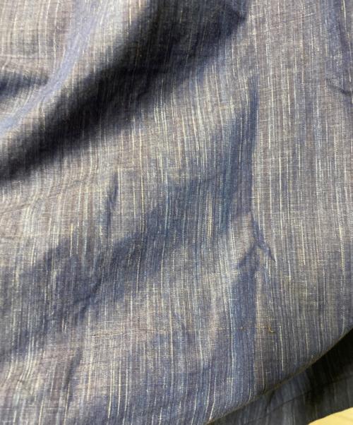 ISSEY MIYAKE（イッセイミヤケ）ISSEY MIYAKE (イッセイミヤケ) バンドカラーシャツ ネイビー サイズ:Ｍの古着・服飾アイテム