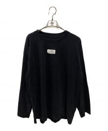 MM6 Maison Margiela（エムエムシックスメゾンマルジェラ）の古着「24SS ナンバーロゴカットソー」｜ブラック