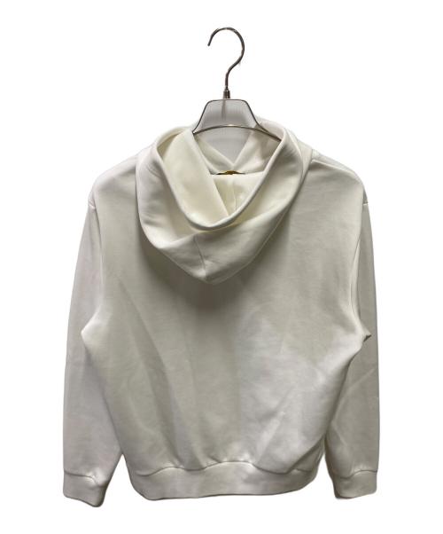 POLO RALPH LAUREN（ポロ・ラルフローレン）POLO RALPH LAUREN (ポロ・ラルフローレン) センターロゴフーディ ホワイト サイズ:Mの古着・服飾アイテム