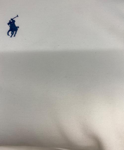POLO RALPH LAUREN（ポロ・ラルフローレン）POLO RALPH LAUREN (ポロ・ラルフローレン) センターロゴフーディ ホワイト サイズ:Mの古着・服飾アイテム