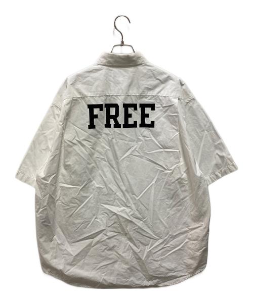 BALENCIAGA（バレンシアガ）BALENCIAGA (バレンシアガ) 21SS FREEバックプリントシャツ ホワイト サイズ:38の古着・服飾アイテム