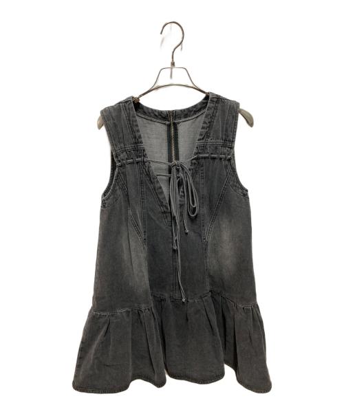 MAISON SPECIAL（メゾンスペシャル）MAISON SPECIAL (メゾンスペシャル) Denim Mini Dress ブラック サイズ:ＦＲＥＥの古着・服飾アイテム