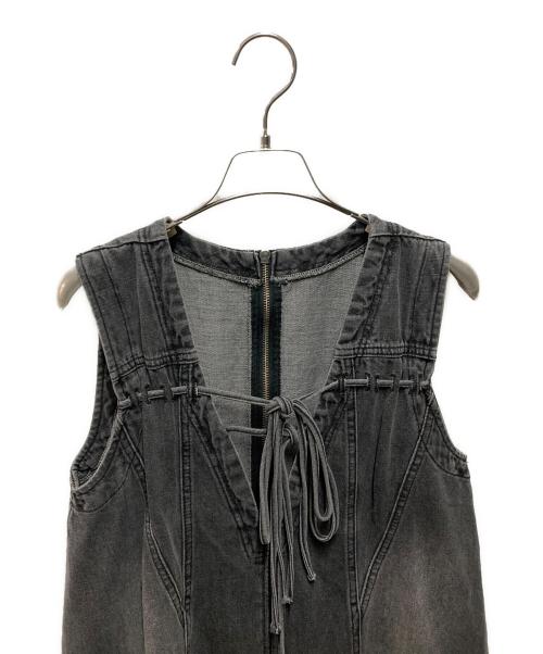 MAISON SPECIAL（メゾンスペシャル）MAISON SPECIAL (メゾンスペシャル) Denim Mini Dress ブラック サイズ:ＦＲＥＥの古着・服飾アイテム