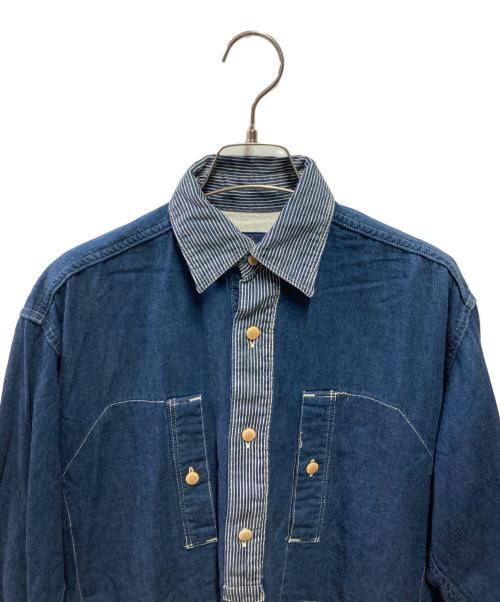 45R（フォーティファイブ・アール）45R (フォーティファイブ・アール) デニムシャツワンピース インディゴ サイズ:3の古着・服飾アイテム