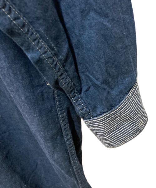 45R（フォーティファイブ・アール）45R (フォーティファイブ・アール) デニムシャツワンピース インディゴ サイズ:3の古着・服飾アイテム