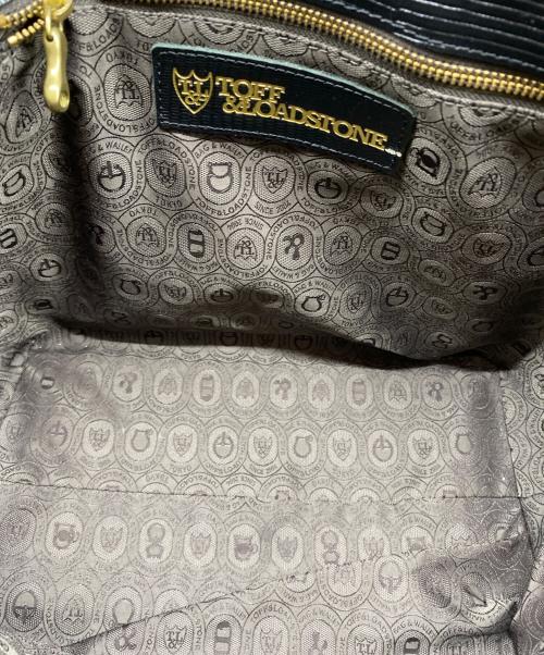 TOFF&LOADSTONE（トフアンドロードストーン）TOFF&LOADSTONE (トフアンドロードストーン) リザードトートバッグ ブラックの古着・服飾アイテム