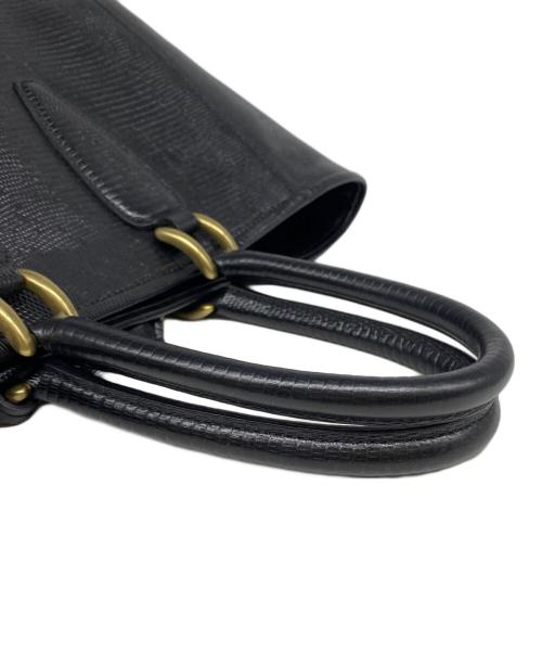 TOFF&LOADSTONE（トフアンドロードストーン）TOFF&LOADSTONE (トフアンドロードストーン) リザードトートバッグ ブラックの古着・服飾アイテム