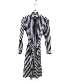 POLO RALPH LAURENポロ・ラルフローレン）の古着「ストライプワンピース」｜ネイビー