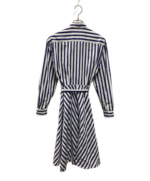POLO RALPH LAUREN（ポロ・ラルフローレン）POLO RALPH LAUREN (ポロ・ラルフローレン) ストライプワンピース ネイビー サイズ:00の古着・服飾アイテム