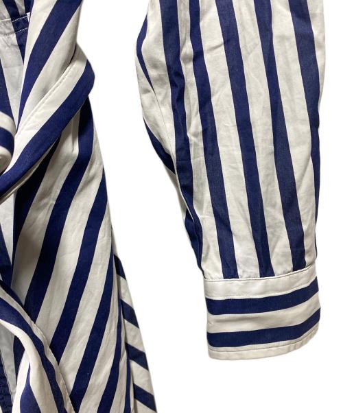 POLO RALPH LAUREN（ポロ・ラルフローレン）POLO RALPH LAUREN (ポロ・ラルフローレン) ストライプワンピース ネイビー サイズ:00の古着・服飾アイテム