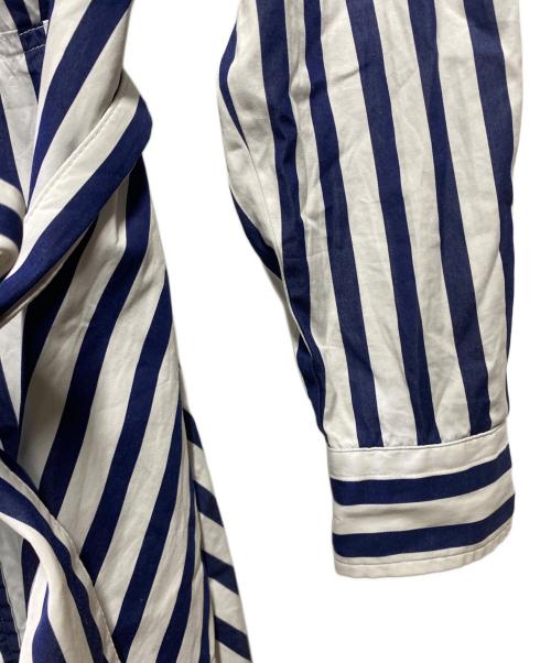 POLO RALPH LAUREN（ポロ・ラルフローレン）POLO RALPH LAUREN (ポロ・ラルフローレン) ストライプワンピース ネイビー サイズ:00の古着・服飾アイテム