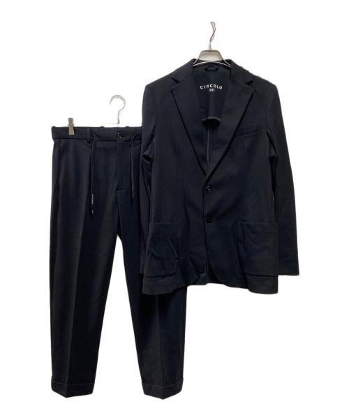 CIRCOLO 1901（チルコロ1901）CIRCOLO 1901 (チルコロ1901) ジャージーセットアップジャケット ブラック サイズ:50/48の古着・服飾アイテム