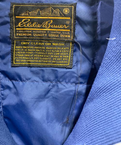 Eddie Bauer（エディーバウアー）Eddie Bauer (エディーバウアー) 80-90's ハーフジップダウン ネイビー サイズ:詳細参照の古着・服飾アイテム