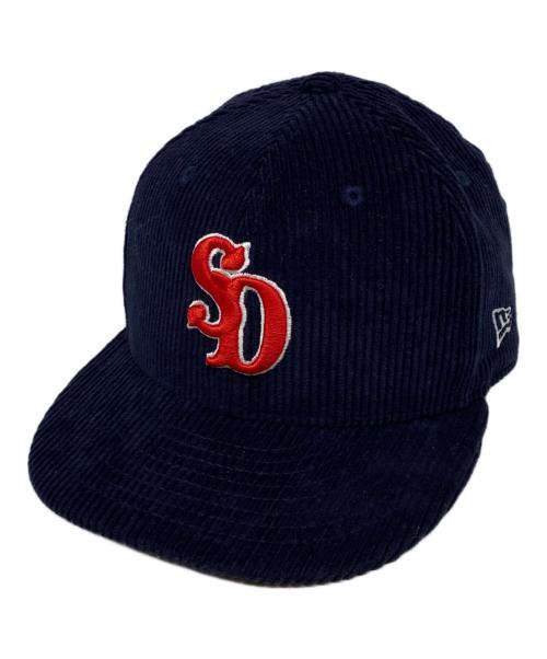 New Era（ニューエラ）New Era (ニューエラ) STANDARD CALIFORNIA (スタンダードカリフォルニア) 59FIFTY Corduroy Logo Cap ネイビー サイズ:57.7cmの古着・服飾アイテム