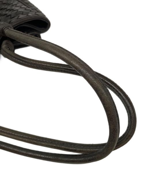 BOTTEGA VENETA（ボッテガベネタ）BOTTEGA VENETA (ボッテガベネタ) イントレチャートトートバッグ ブラウンの古着・服飾アイテム