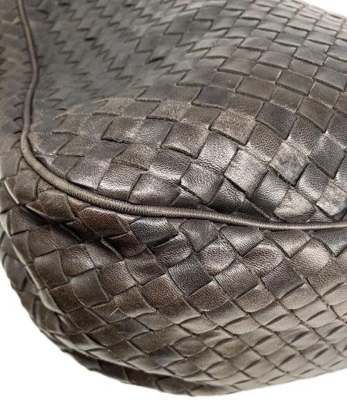 BOTTEGA VENETA（ボッテガベネタ）BOTTEGA VENETA (ボッテガベネタ) イントレチャートトートバッグ ブラウンの古着・服飾アイテム