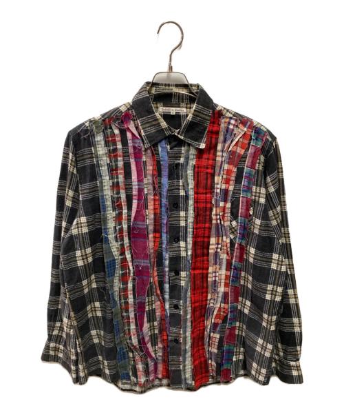 Rebuild by Needles（リビルドバイニードルス）Rebuild by Needles (リビルドバイニードルス) 再構築シャツ ブラック サイズ:Ｓの古着・服飾アイテム