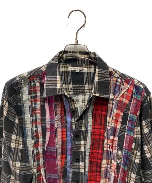 Rebuild by Needles（リビルドバイニードルス）Rebuild by Needles (リビルドバイニードルス) 再構築シャツ ブラック サイズ:Ｓの古着・服飾アイテム