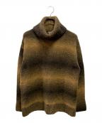 BLAMINKブラミンク）の古着「グラデーションタートルネックニット」｜ブラウン