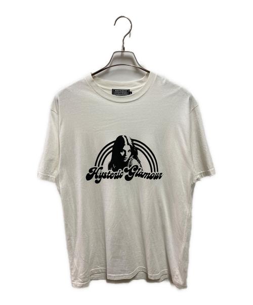 Hysteric Glamour（ヒステリックグラマー）Hysteric Glamour (ヒステリックグラマー) HG RAINBOW Tシャツ ホワイト サイズ:Lの古着・服飾アイテム