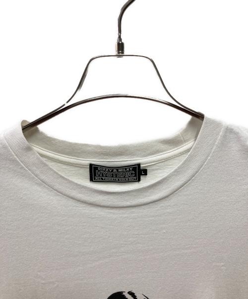Hysteric Glamour（ヒステリックグラマー）Hysteric Glamour (ヒステリックグラマー) HG RAINBOW Tシャツ ホワイト サイズ:Lの古着・服飾アイテム