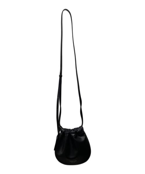 HYKE（ハイク）HYKE (ハイク) chacoli (チャコリ) leather drawstring bag S ブラックの古着・服飾アイテム