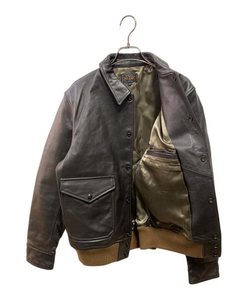 BEAMS PLUS（ビームスプラス）BEAMS PLUS (ビームスプラス) ミリタリー ホースレザー ブルゾン ブラウン サイズ:Mの古着・服飾アイテム