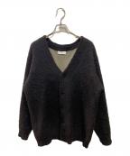 Ron Hermanロンハーマン）の古着「アルパカサリーフォックス ダブルフェイス ニットカーディガン」｜ブラック