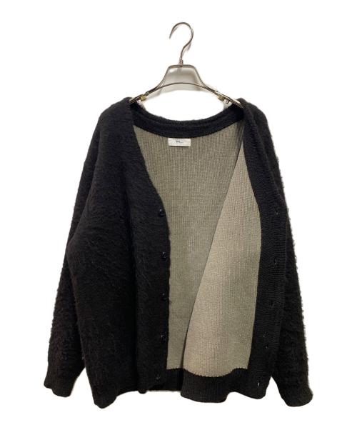 Ron Herman（ロンハーマン）Ron Herman (ロンハーマン) アルパカサリーフォックス ダブルフェイス ニットカーディガン ブラック サイズ:Lの古着・服飾アイテム