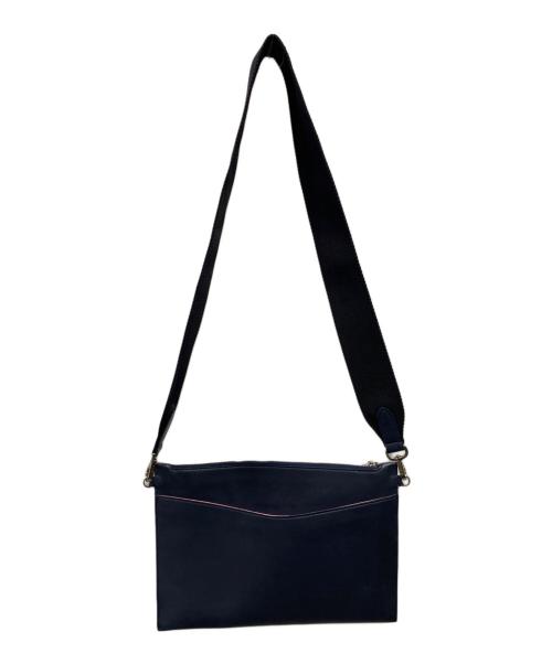 A.D.M.J.（エーディーエムジェイ）A.D.M.J. (エーディーエムジェイ) モーツァルト フラットショルダーバッグ ネイビーの古着・服飾アイテム