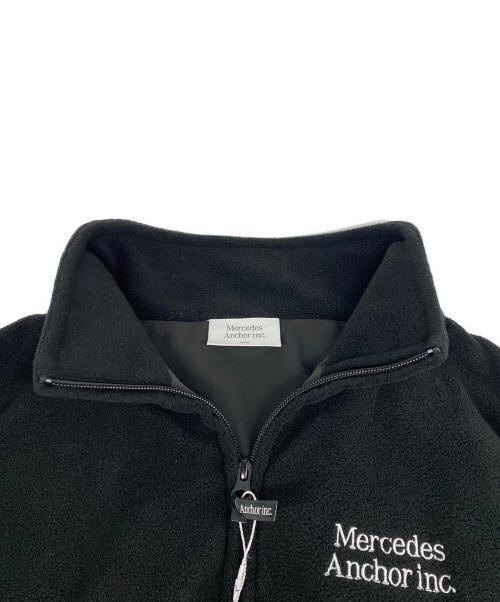 MERCEDES ANCHOR INC（メルセデス アンカー インク）MERCEDES ANCHOR INC (メルセデス アンカー インク) 25AW ロゴ刺繍フリースベスト ブラック サイズ:L 未使用品の古着・服飾アイテム