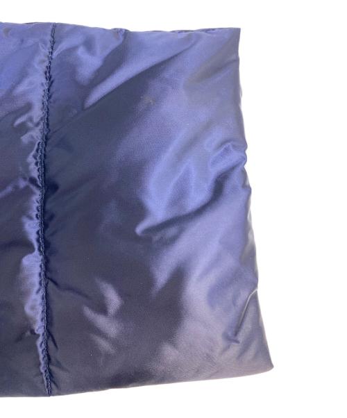 PRADA（プラダ）PRADA (プラダ) ノーカラーダウンジャケット ネイビー サイズ:48の古着・服飾アイテム