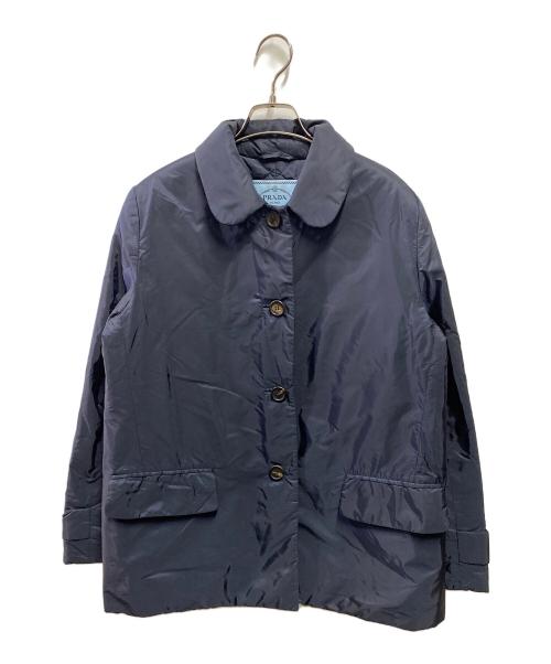 PRADA（プラダ）PRADA (プラダ) 中綿ナイロンジャケット ネイビー サイズ:44の古着・服飾アイテム